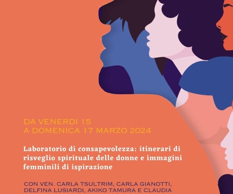 Volantino evento "La ricerca spirituale delle donne e il linguaggio femminile"
