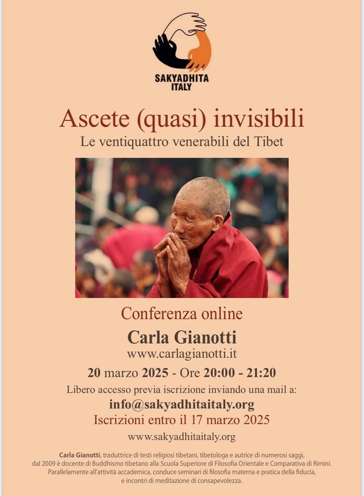 Locandina evento: Ascete (quasi) invisibili